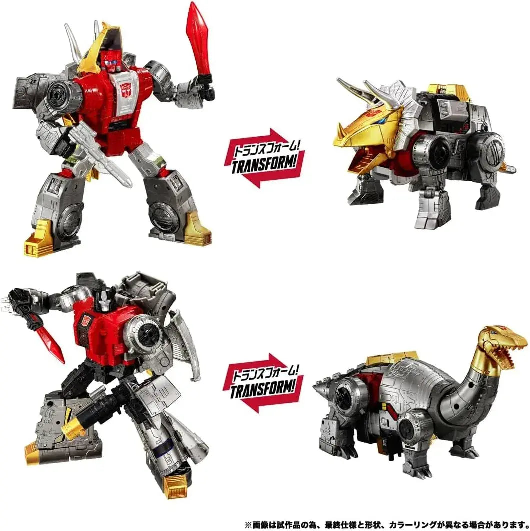 Takara Tomy T SPARK Dinobot Island Transformers Figure Set 2pc