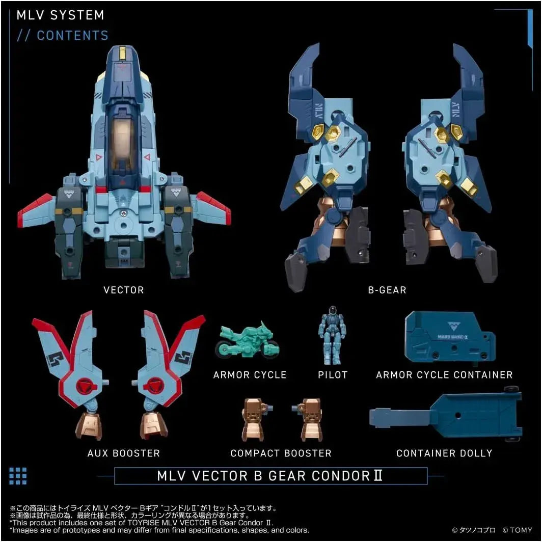 Takara Tomy Toyrise MLV Vector B Gear Condor II Mecha Figure